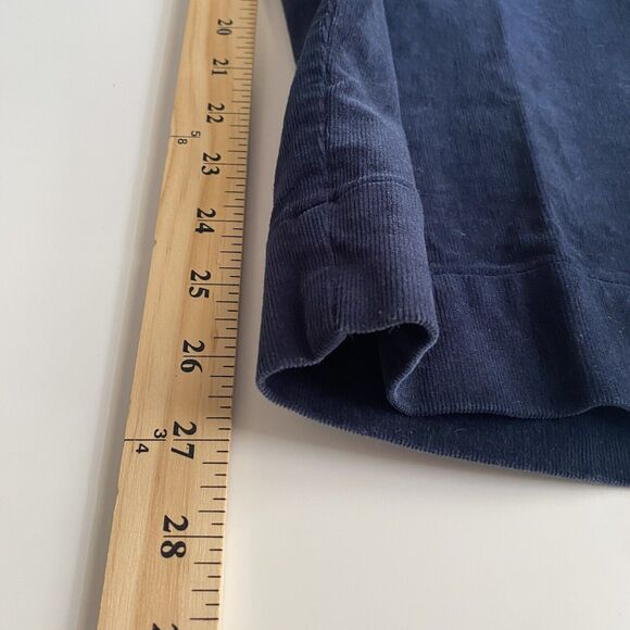 J. Jill Corduroy Pants Plus Size 28 Navy Blue Ankle Minimalist Classic Indie - Picture 5 of 8